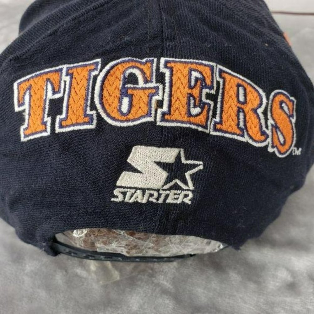 Distressed Auburn Tigers Starter‎ blue orange Logo Football CAP Hat Trucker - Picture 6 of 8